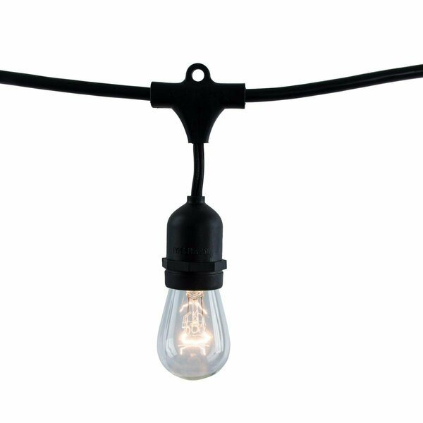 Happylight 48 ft. String Light Kit with Vintage Style S14 Incandescent Light Bulbs Clear HA2800486